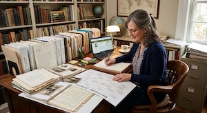 organizing genealogy AI image